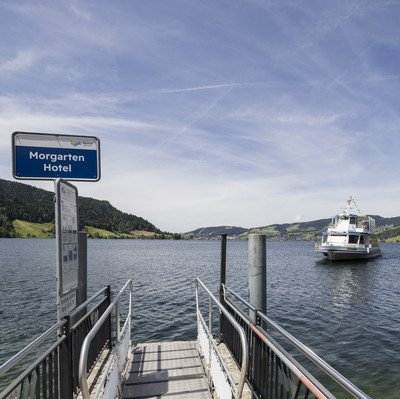 Bootsteg auf dem Ägerisee