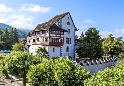 Museum Burg Anblick auf das Museum Burg in Zug