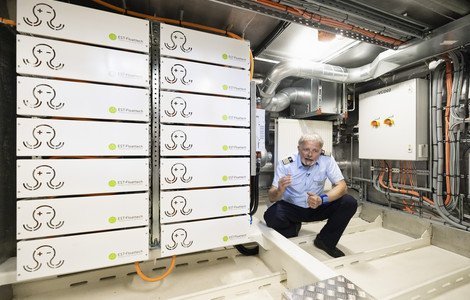 Batteriepakete in der E-MS Ägerisee