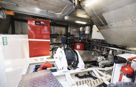 Motorenraum mit elektrischer Antriebstechnologie